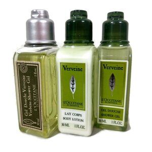 L’OCCITANE Verbena Shower Gel & Body Lotion 30ML X 3 NEW